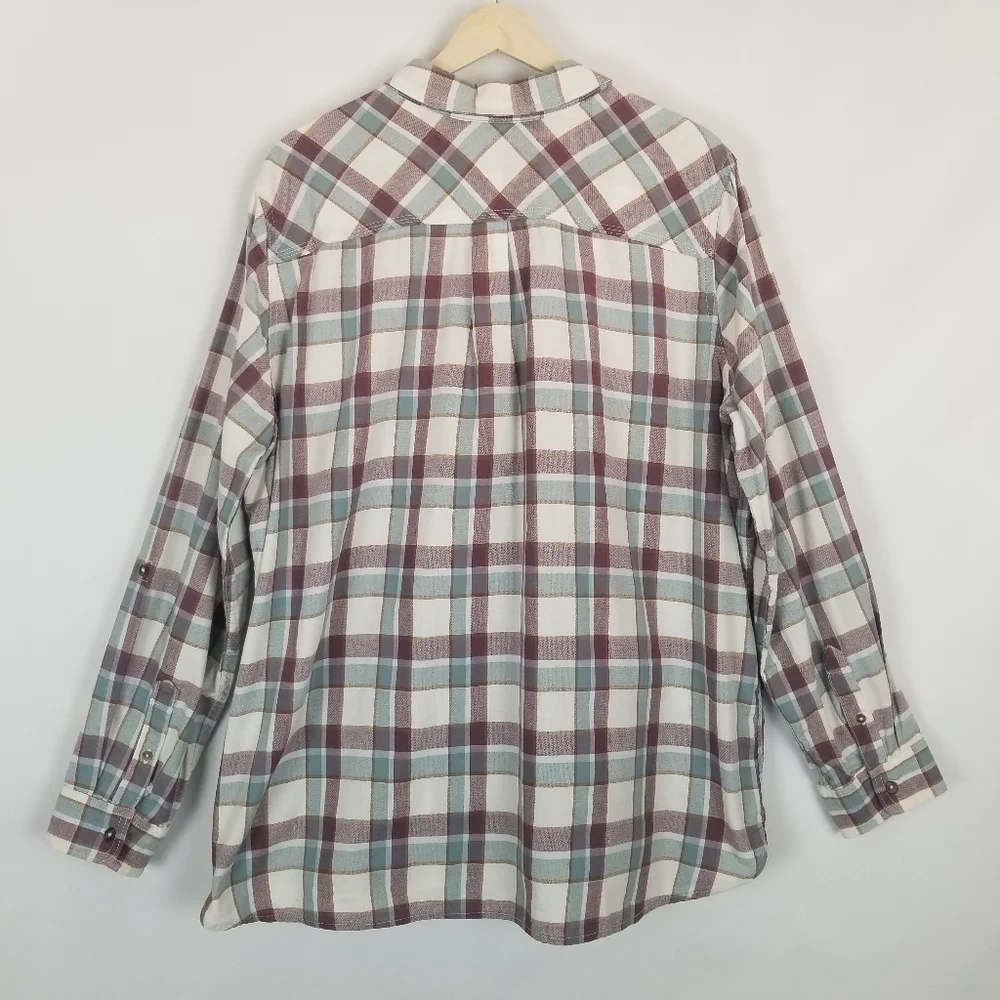 Carhartt Plaid Button‎ Down Front Shirt XXL 100% Cotton